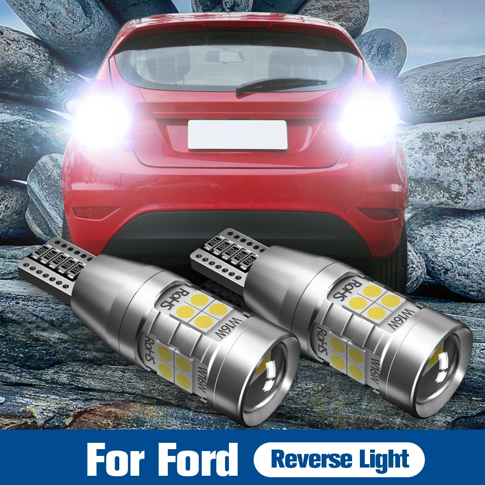 Светодиодная лампа заднего хода W16W T15 921 Canbus для Ford C-Max 2 Fiesta 5 6 7 Focus 3 Fusion Galaxy Kuga Mondeo