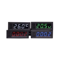 3 in 1 car digital clock with temperature battery voltage led display digital thermometer timer interior electronic accessories
