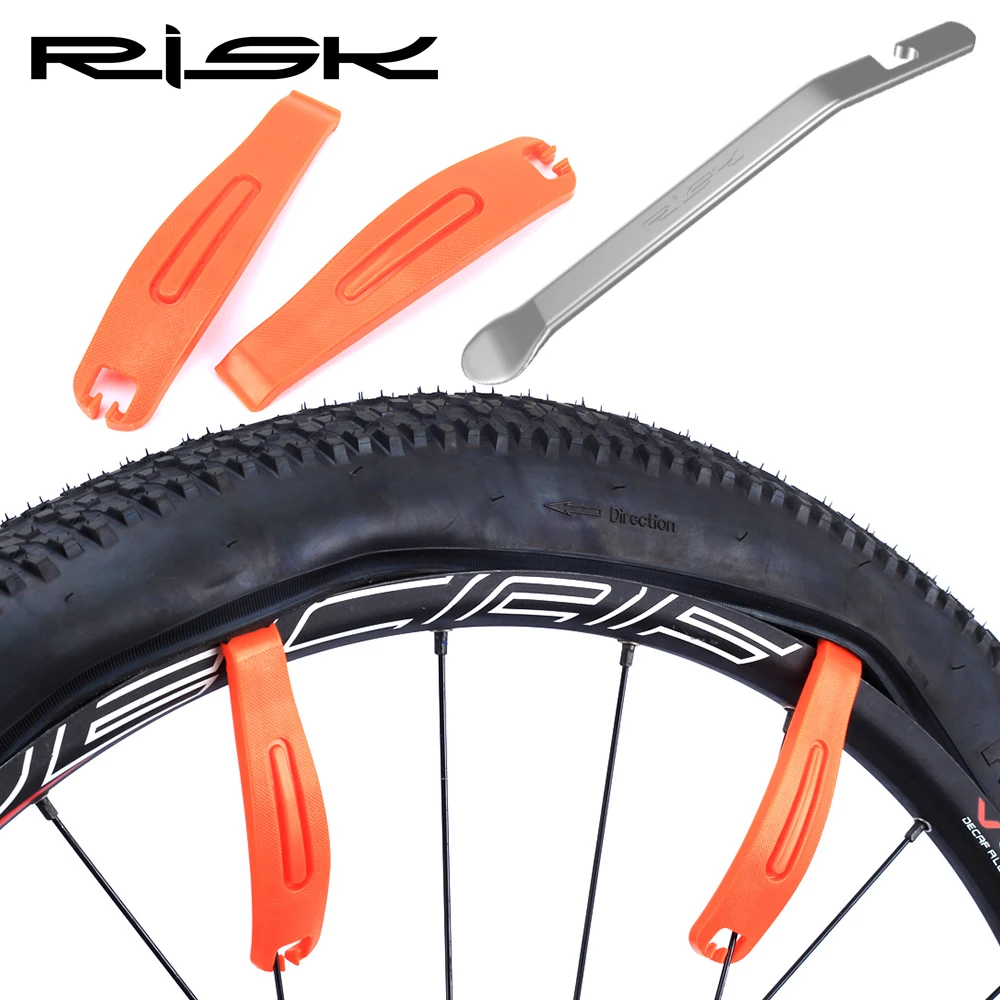 

3Pcs Risk Bike Tire Lever Crowbar Wheels Repair Cycle Mate Bicycle Tyre Lever Changer Tool Removal Mounting Change Rim Spoon