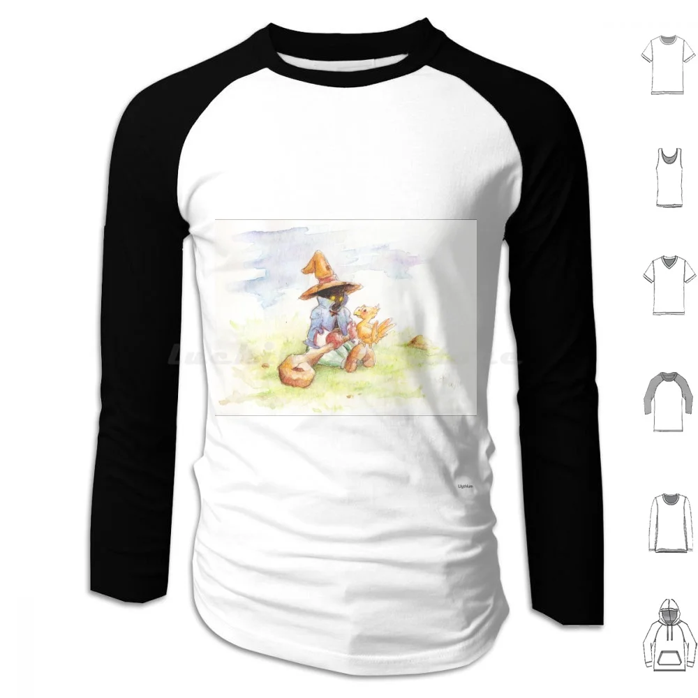 

Ix-Bibi / Vivi Hoodies Long Sleeve Bibi Ffix Final Fantasy 9 Ix Video Games Fanart Geek Square Enix Black Mage