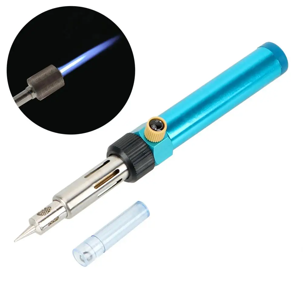 

210~400Centigrade Welding Pen 70W-100W 7ml Burner 1300Centigrade 17.8cm Adjustable Butane Cordless Pen Plastic