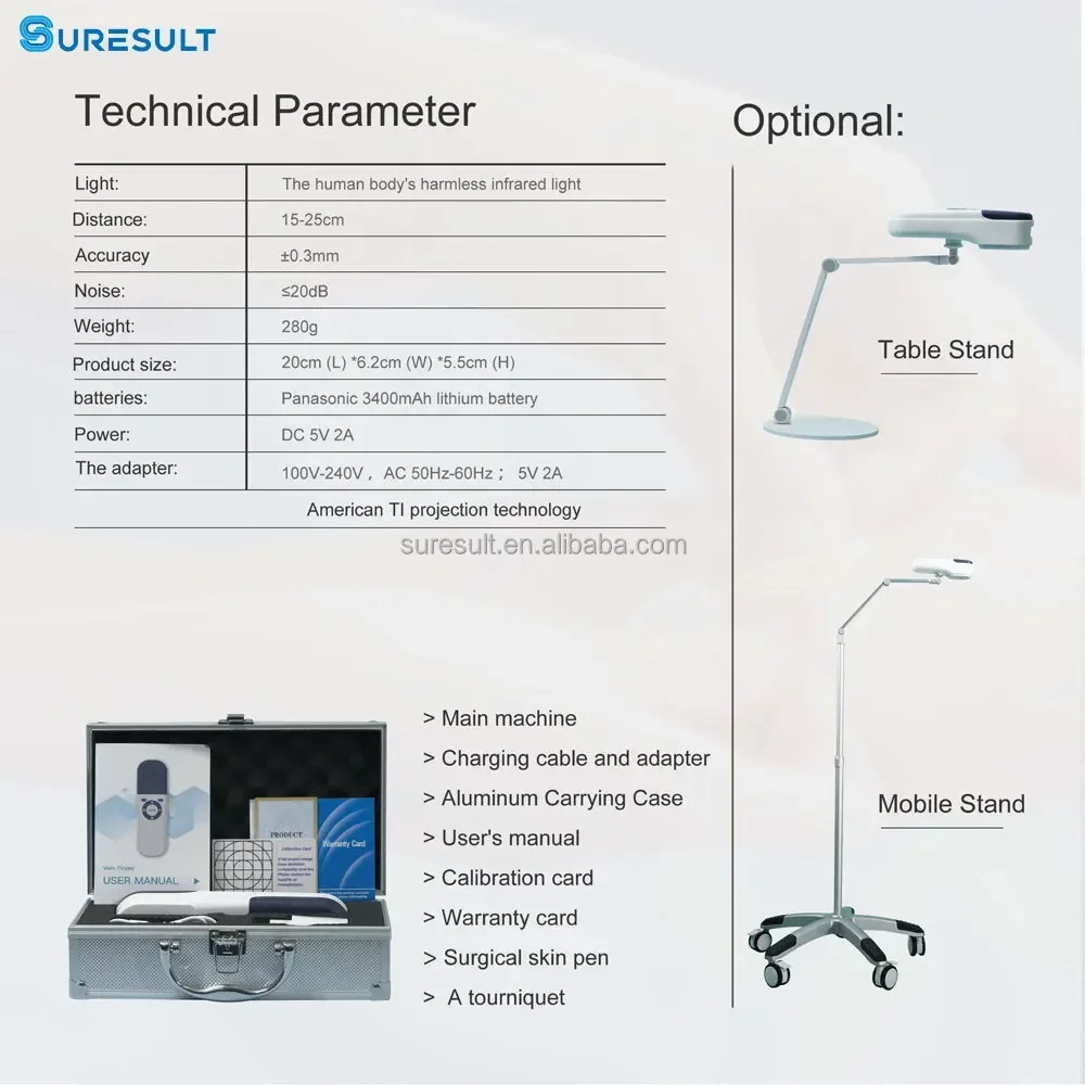 Наружное хит продаж пластиковый детектор для поиска кровяных вен пациента с