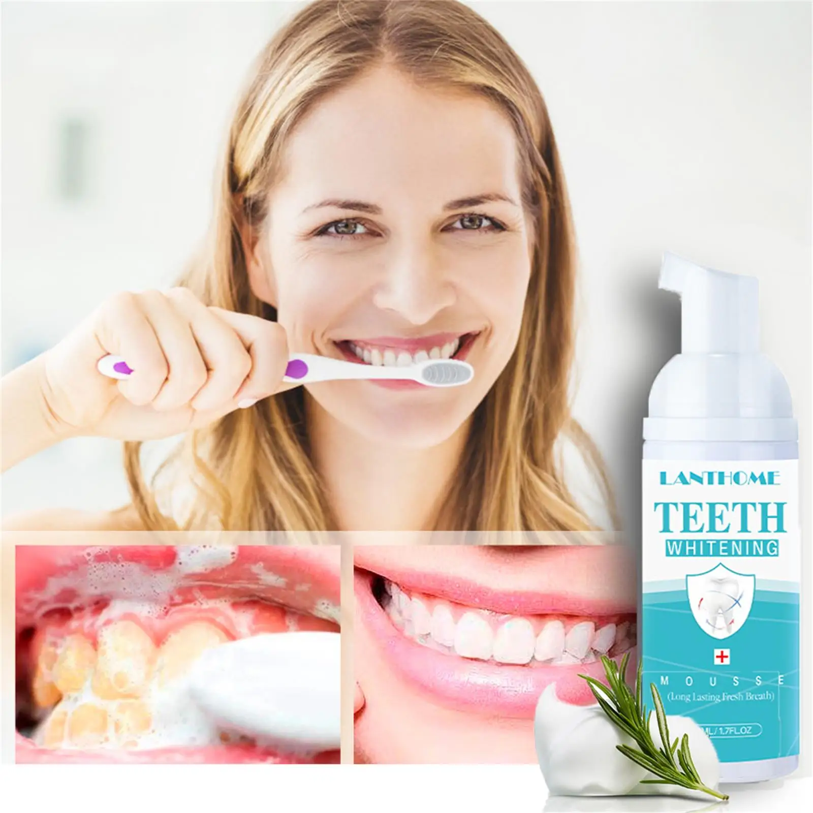 

Teeth Cleansing Whitening Mousse Deep Cleaning Removes Smoke Tea Coffee Stains Protects The Gums Fresh Breath Oral Hygiene Tools
