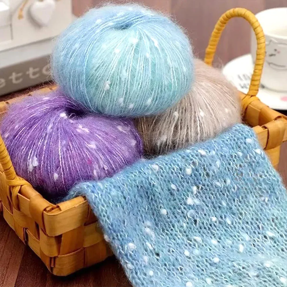 3 шт. 50 г/шарик жемчужная мохеровая пряжа сделай сам ручное вязание для женщин