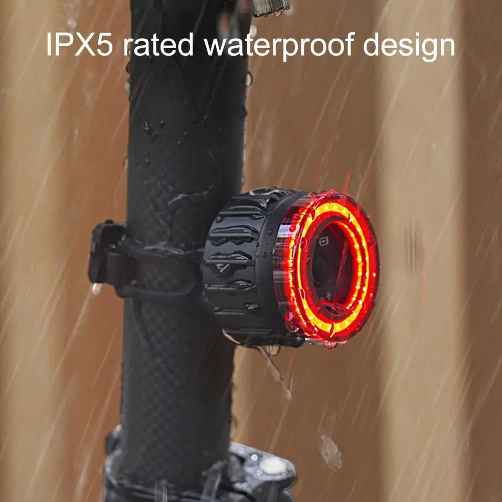 

Practical Bicycle Taillight Easy Installation Portable Bicycle Tail Rear Light Night Riding Warning Light