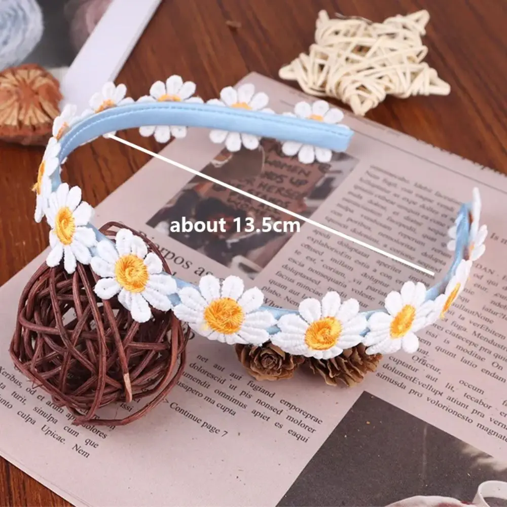 Ромашковая повязка на голову Boho Chic