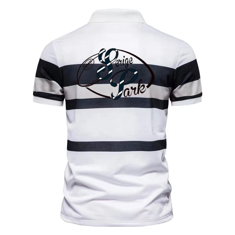 

2022 men's classical stripped polo shirts for high quality sport material for polos horse design france luxury brand serige park