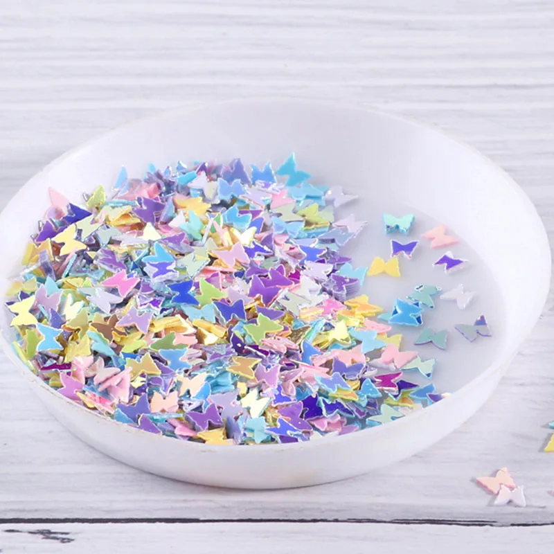 

10 г Микс бабочка Блестки из смолы наполнитель для самостоятельного изготовления кристаллов искусственный наполнитель УФ силиконовые формы материалы для изготовления ювелирных изделий