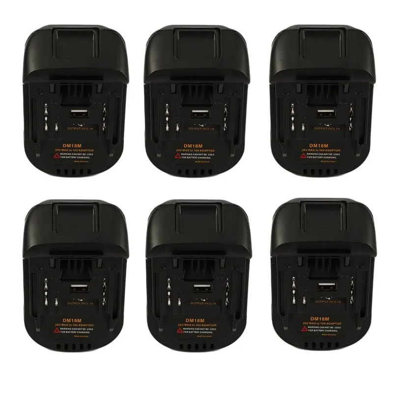 Фото Адаптер для преобразования аккумуляторов N82R 6X 20V в 18V DM18M Li-Tool для аккумуляторов BL1830 BL1850 №1