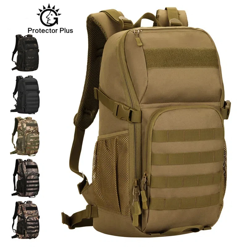 Protector Plus 30L Tactical Backpack Men Outdoor Sport Camo Bag Large Capacity Camping Climbing Hiking Travel Shoulder Bag X545A