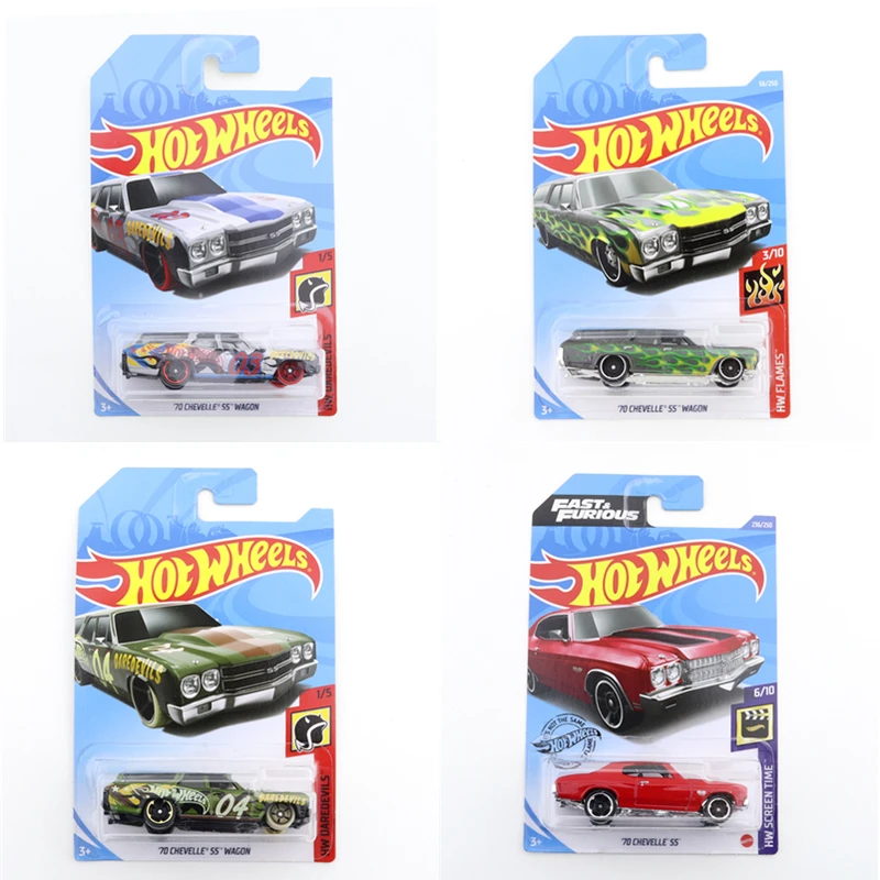 

2021 Original Hot Wheels Mini Alloy Coupe 70 CHEVELLE SS WAGON 1/64 Metal Diecast Model Car Kids Toys Gift