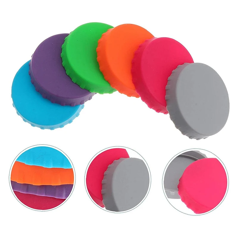 6 шт./набор силиконовые крышки для банок