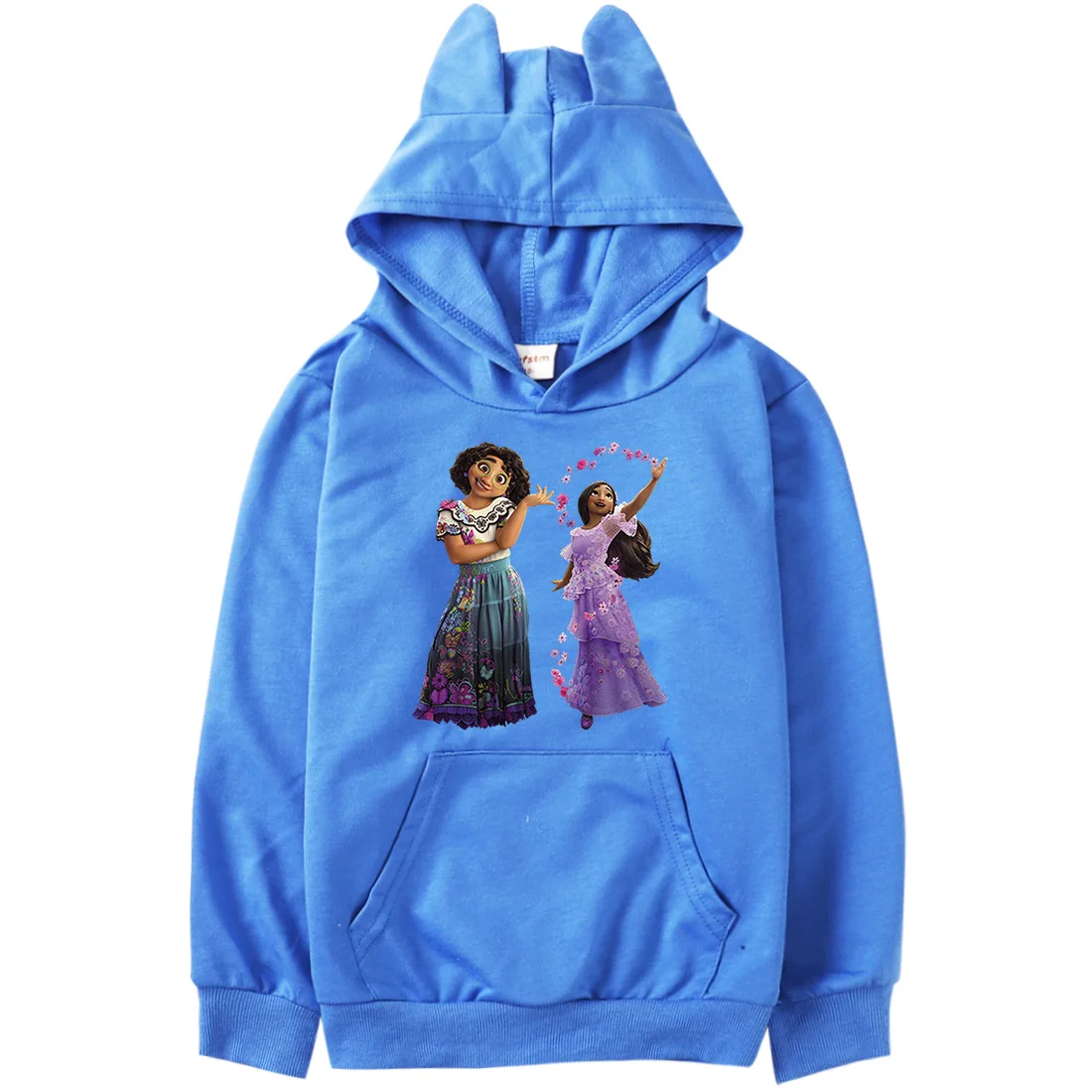 

2022 Encanto Spring Cartoon Print Boys Girls Cat Ears Cute Personality Hoodie Multicolor Casual Toddler Sports Top 2-15Y