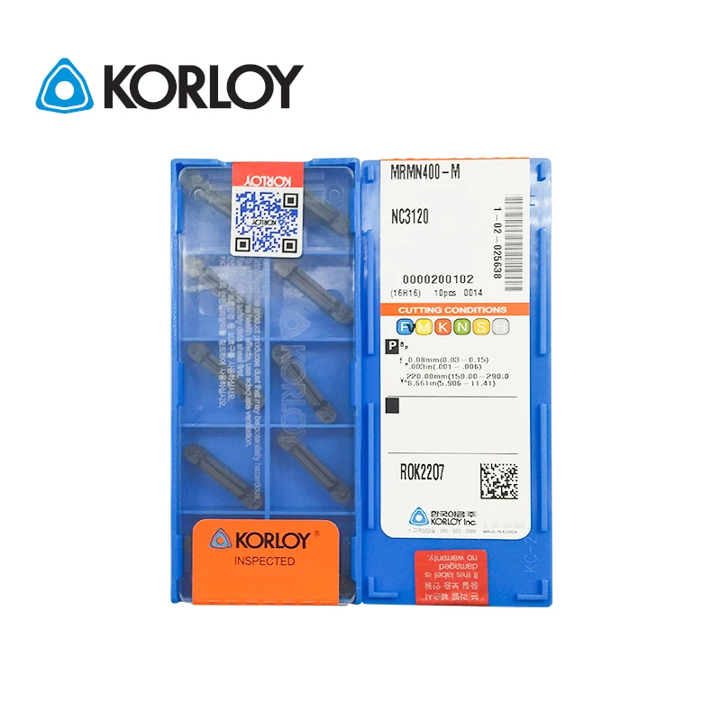 10 шт. KORLOY 100% оригинальные MRMN400-M NC3020 NC3030 NC3120 PC6510 PC9030 карбидные вставки MGT с