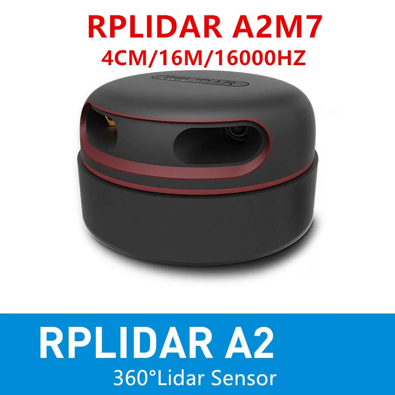 RPLIDAR A2M7 2D 360 градусов 16M 16K Hz A2 lidar сенсорный сканер для обхода препятствий