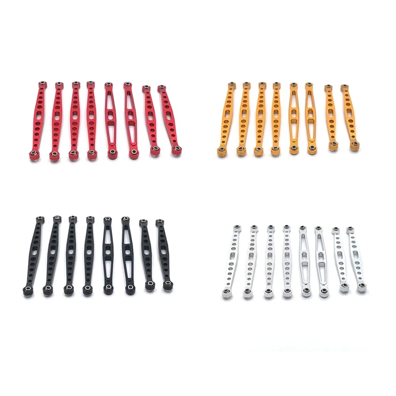 8Pcs Metal Link Rod Pull Linkage For HB Toys ZP1001 ZP1002 ZP1003 ZP1004 ZP 1001 1/10 RC Crawler Car Upgrade Parts