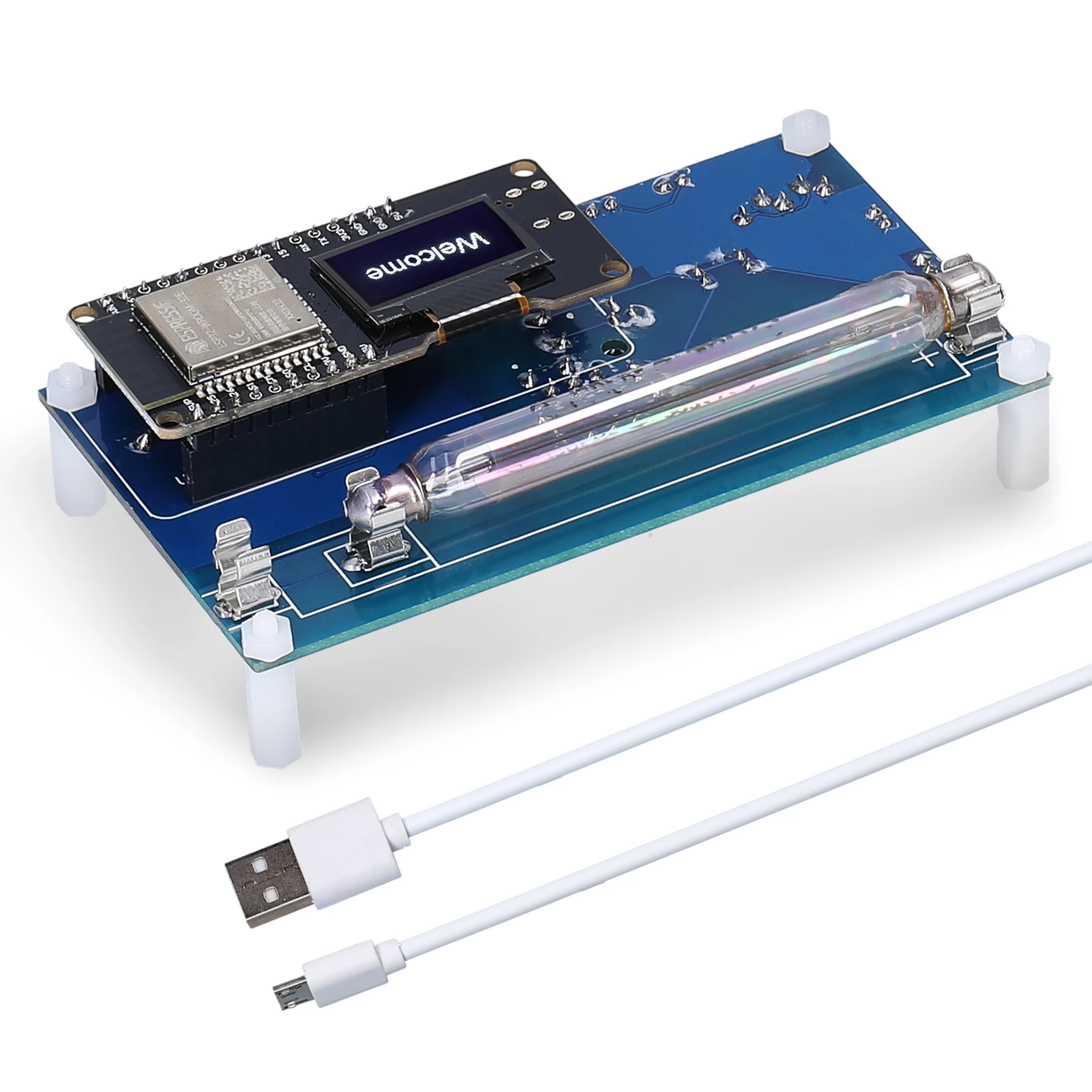 

IOT-GM-v1.1 IOT Open-source Geiger Counter OLED Nuclear Radiation Detector Set Marble-tile Tester Iodine 131 Radiation Monitor