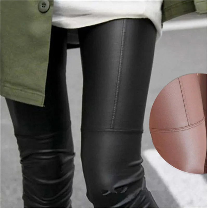 

2021 Women Sexy Black Brown Modal Leggings Leggin Girl Pants Patent Leggings Drop Shipping