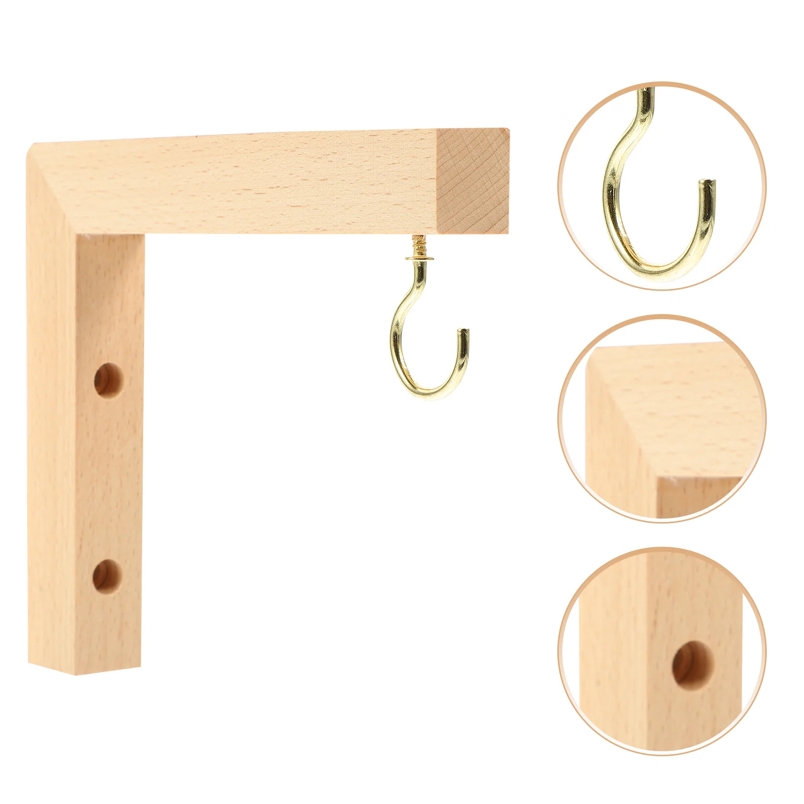 

Hook Hanging Bracket Rack Garden Wooden Hangerbasket Wall Planter Hooks Outdoor Flower Crafts Lantern Decor Patio Flowerpot