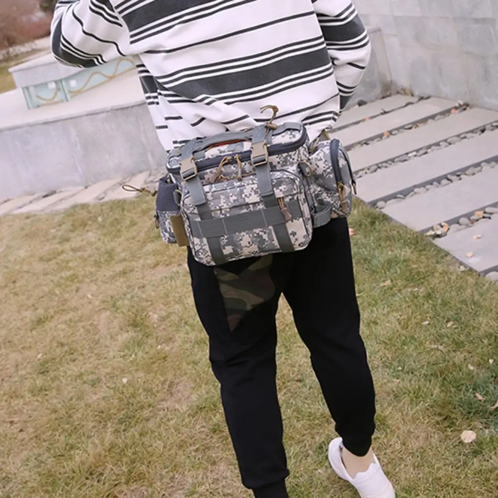 

Fishing Tackle Bags Outdoor Single Shoulder Waist Pack Fishing Lures Reel Storage Bag Pouch pesca equipamentos все для рыбалки