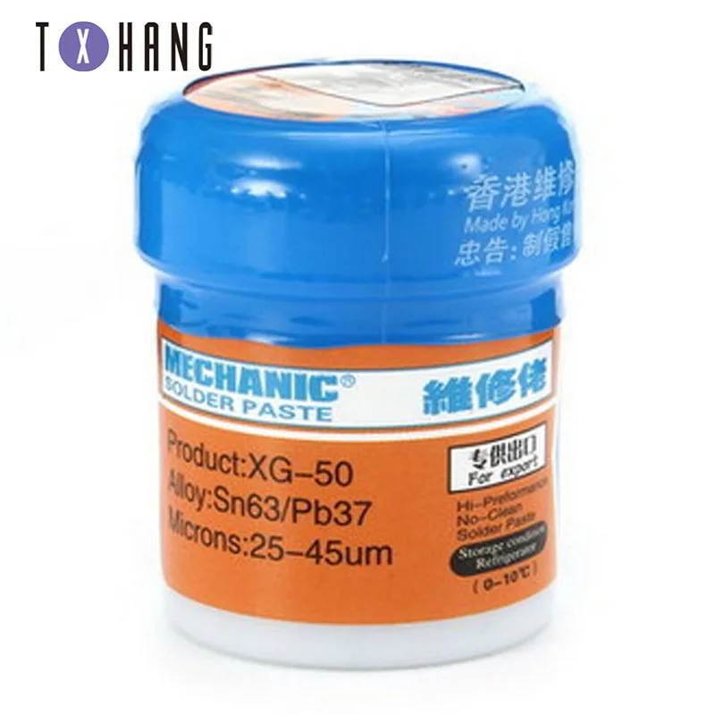 

XG-50 (XG-500) 35g Механическая паяльная паста Sn63/Pb37 25-45um