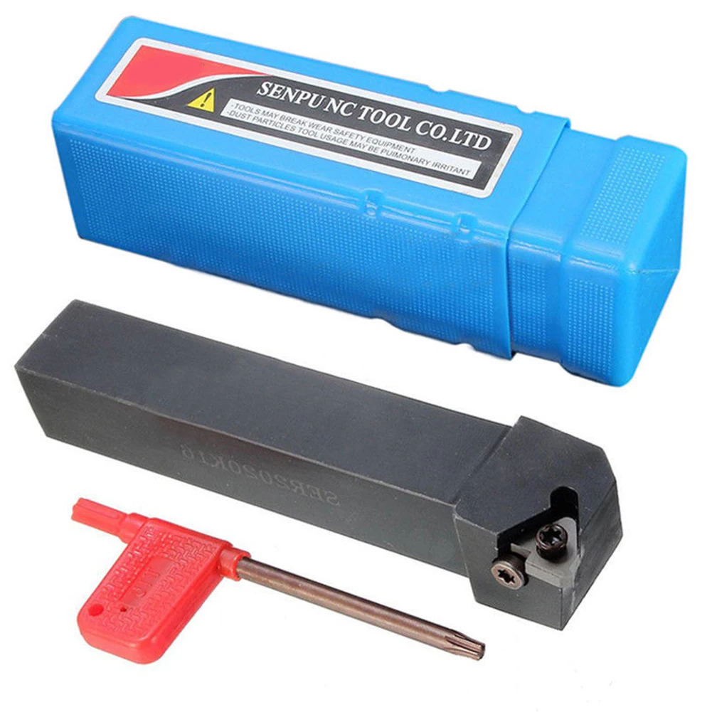 

Lathe Thread Turning Tool Holder Set Turning Tool Holder Wrench 10pcs Insert Kit Pack SER2020K16 Turning Insert