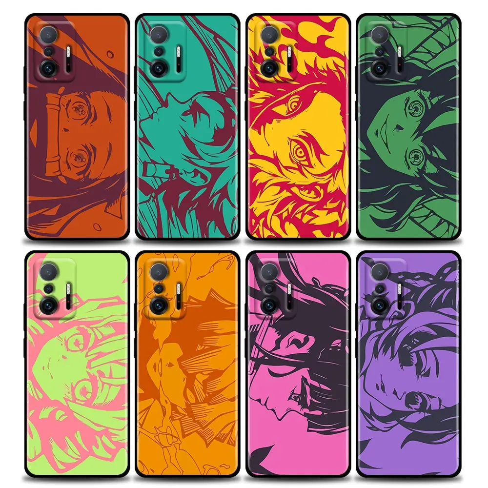 

Phone Case for Xiaomi Mi 11i 12 12X 11 11X 11T Case Poco X3 NFC M3 Pro F3 GT M4 Silicone Cover Demon Slayer manga