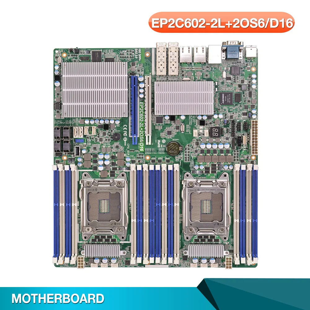 Server Motherboard For EP2C602-2L+2OS6/D16 For ASROCK LGA2011 C602 Support E5-1600 2600 4600 V2