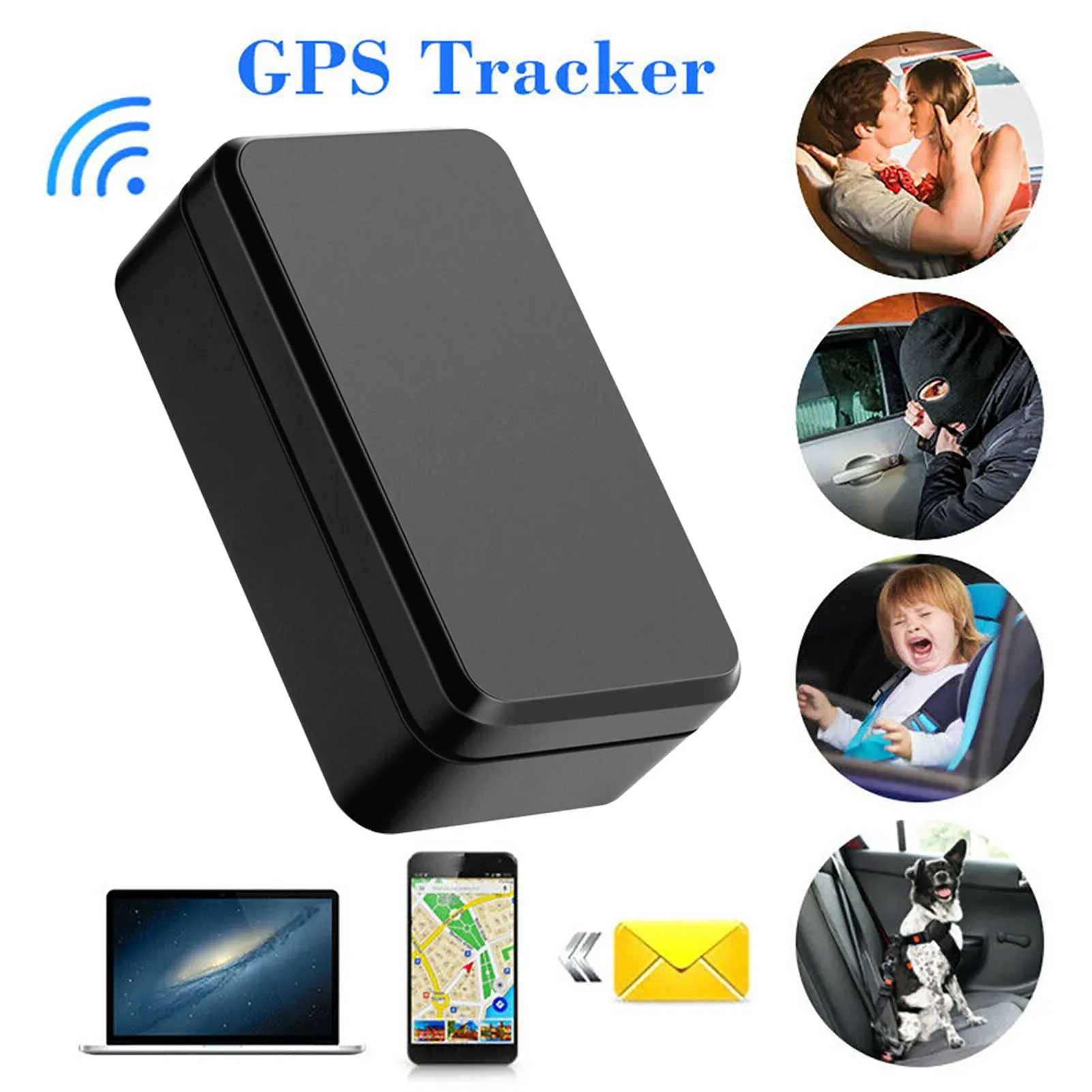 

Мини GPS-трекер в режиме реального времени, Антивор, защита от потери, GPS-локатор, портативное отслеживающее устройство отслеживание в прилож...