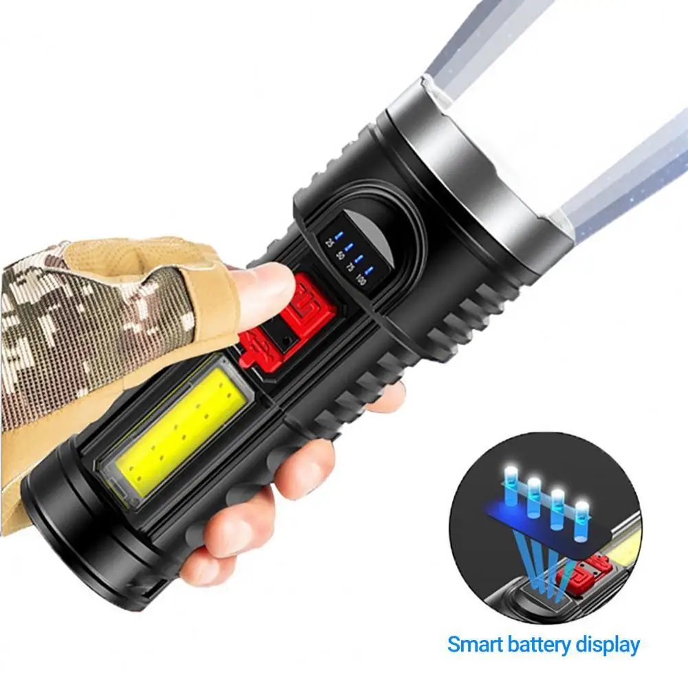 

USB Charging High Quality High Brightness Emergency Torch Energy Saving Outdoor Flashlight Rechargeable for Travel