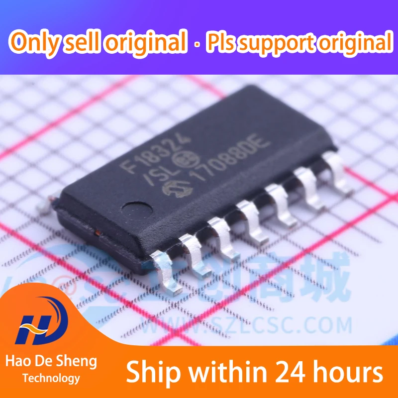 

10 шт./партия PIC16F18324-I/SL PIC16F18324 SOIC-14 новая Оригинальная фотография