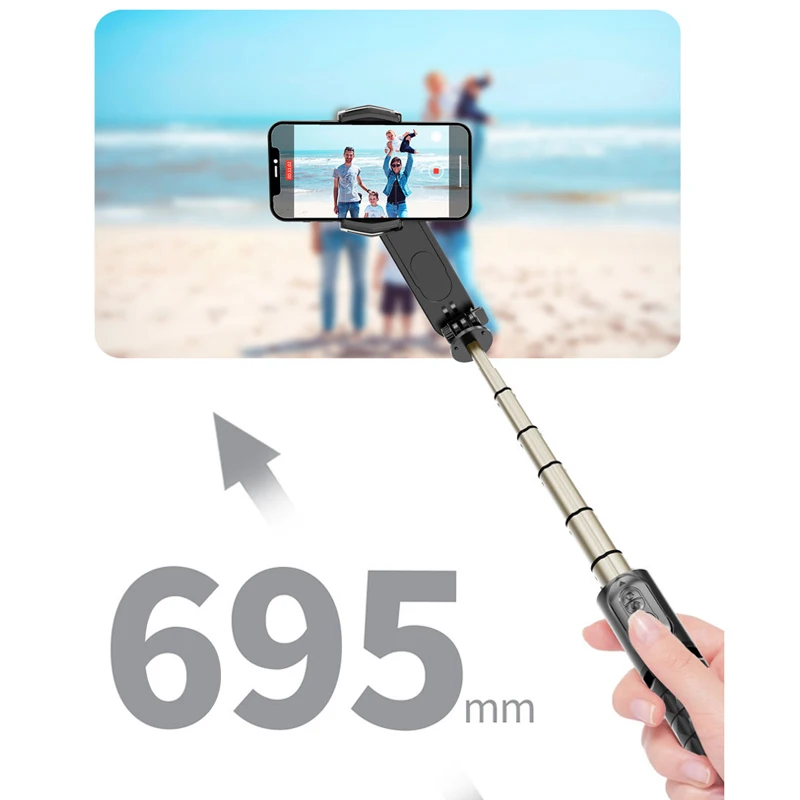 2023 New Xiaomi 360 ° Rotation Selfie Stick Smart Phones Tripod Portable and Foldable Mini Stick with Lighting Selfie Stick images - 6