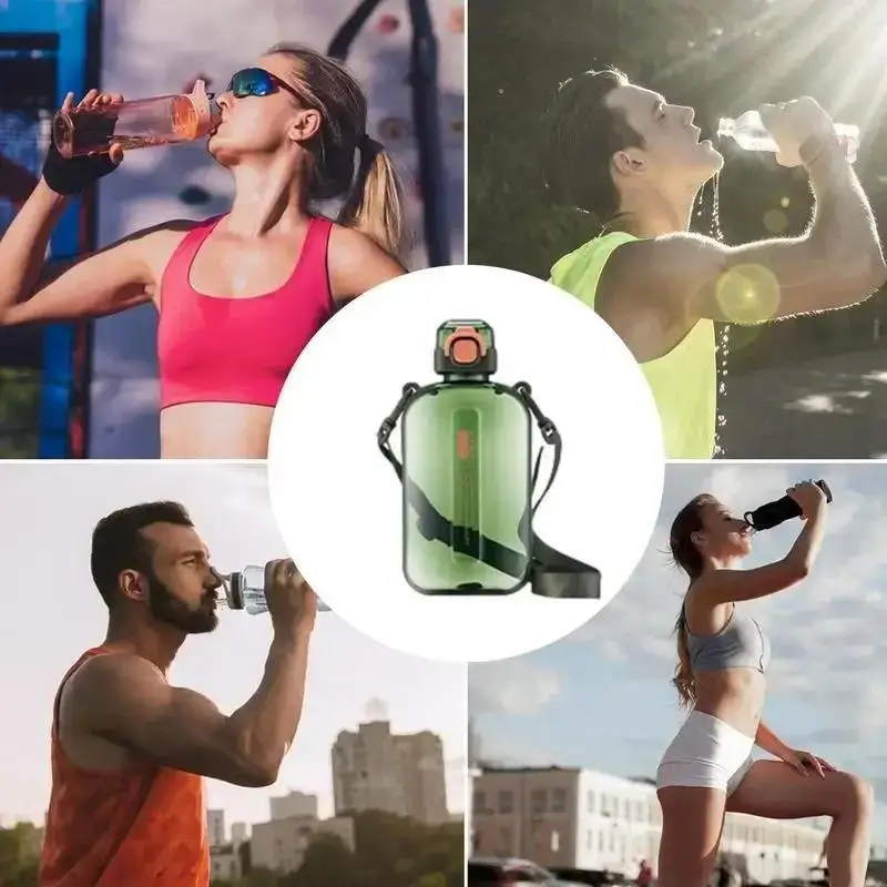 750 мл портативные спортивные бутылки для воды большая емкость прозрачная бутылка