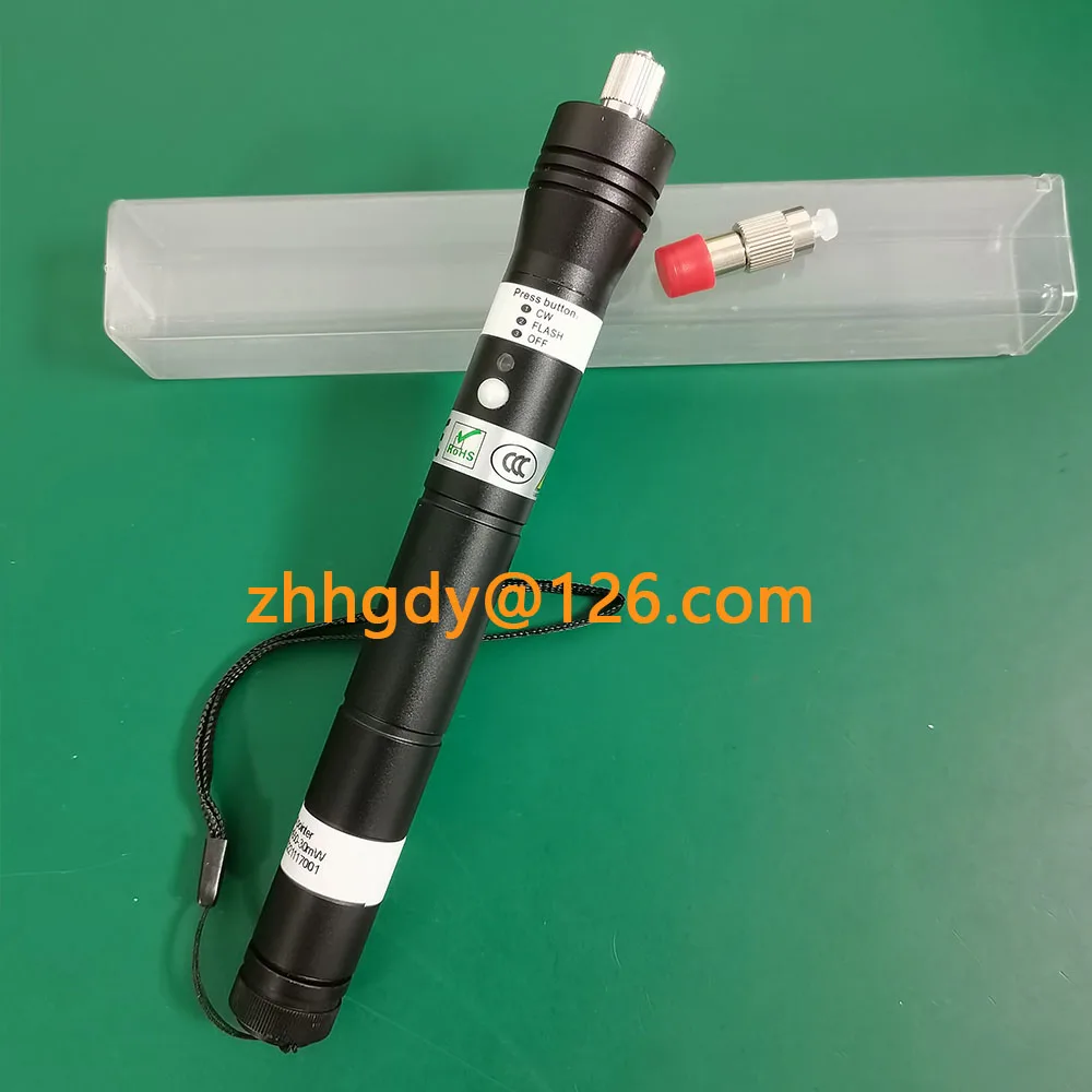Visual Fault Locator 50mw Fiber Optic Cable Fault Detector  Laser Light Source Pen 30mW 40mW