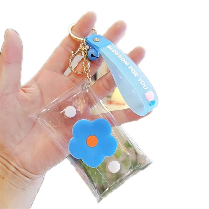 Прозрачный Кошелек для монет чехол ключей наушников помады сумка хранения