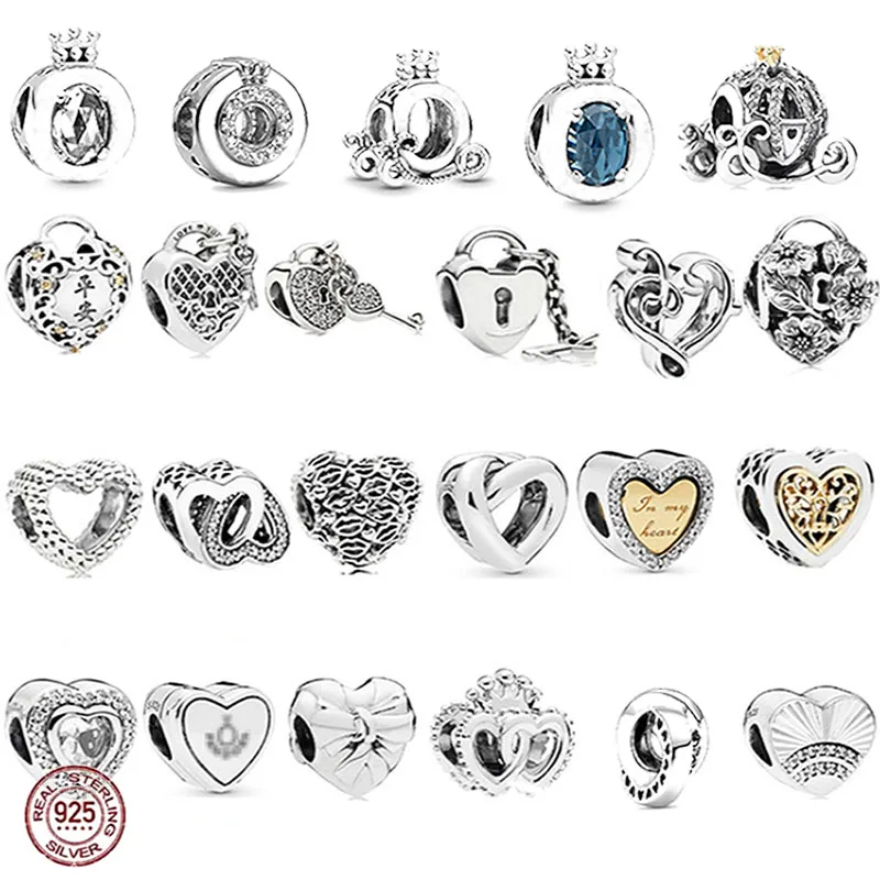 

Классический Серебряный Амулет мира S925 для оригинального шарма Pandora, Женские Ювелирные изделия