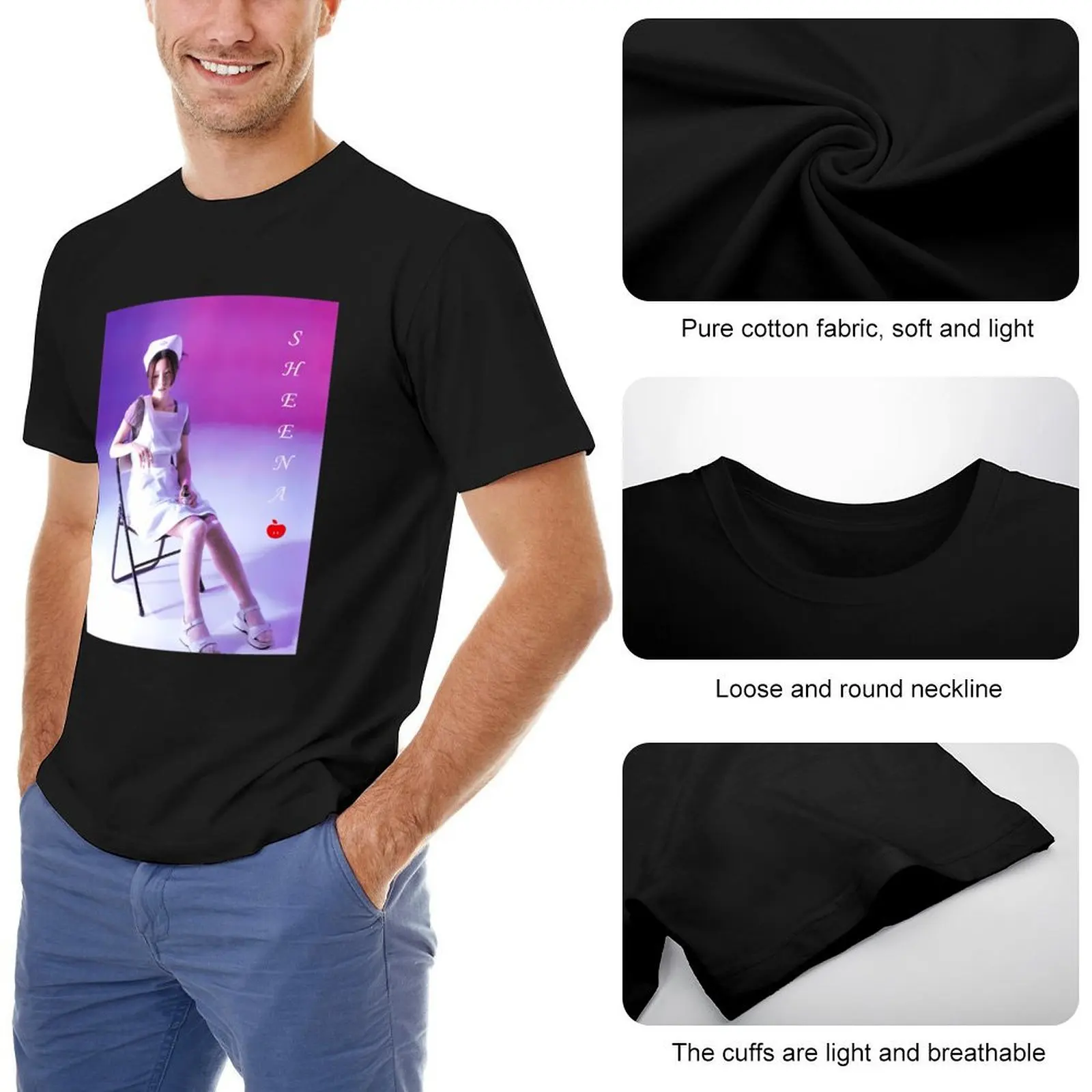 Футболка для медсестры Sheena Ringo футболки с аниме мужская футболка