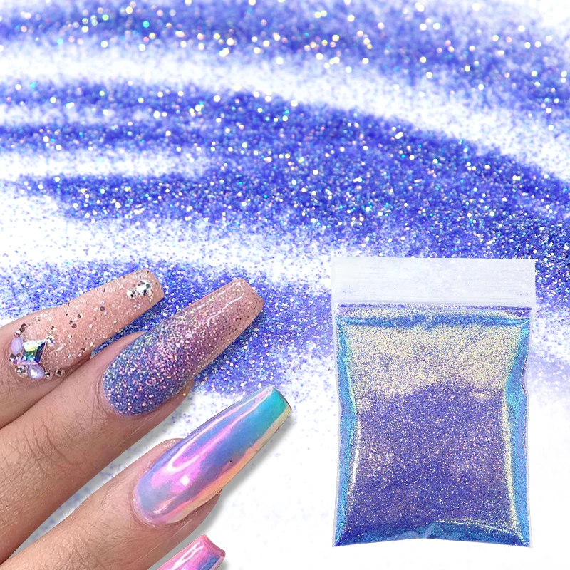 

10g 0.2mm Neon Nails Glitter Powder Sparkly Colorful Fine Bulk Dust For Manicure French Charms Summer Nail Art Decorations uñas