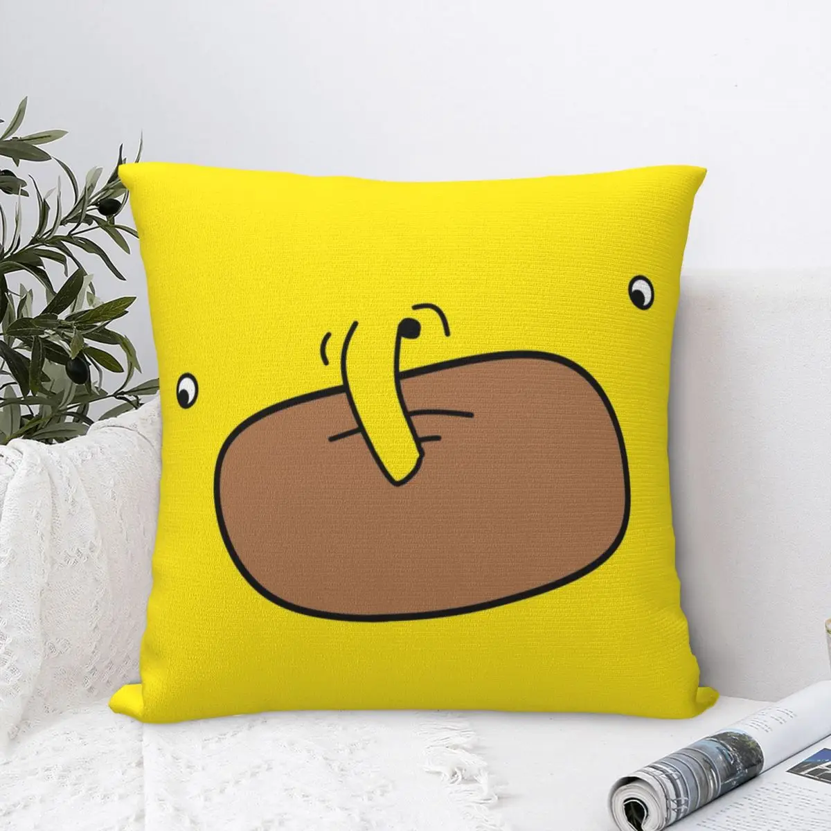 

Choomah Face Pillowcase Pillow Case Cushion Cover Home Sofa Car Decorative Throw Pillow Decor Square Waist 45*45cm