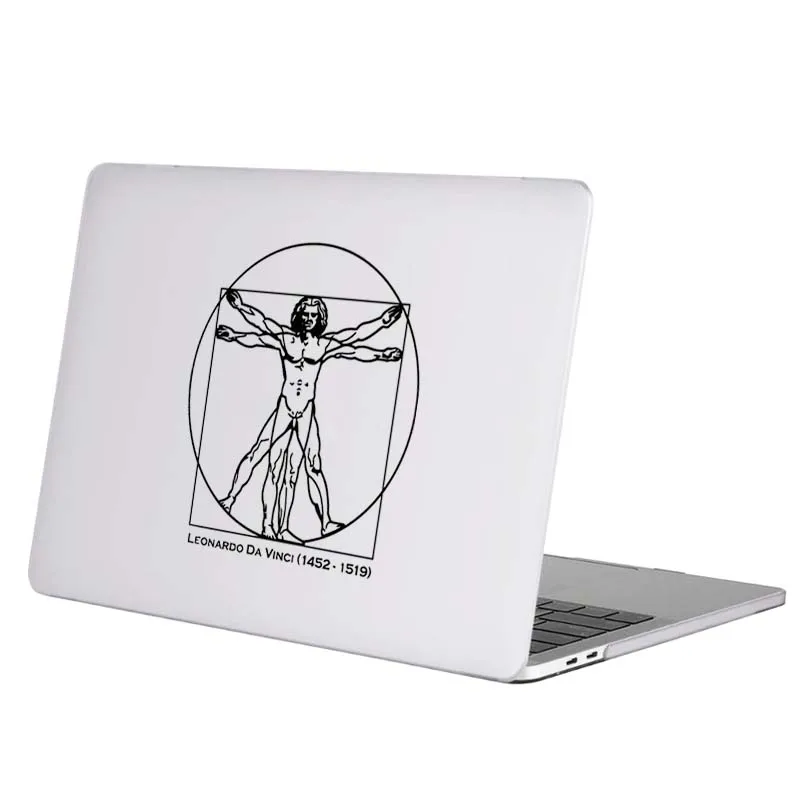 Leonardo Da Vinci Sketch Laptop Sticker for Macbook Pro 14 16 Retina Air 12 13 15 Inch Mac Cover Skin Vinyl Decal Notebook Decor |