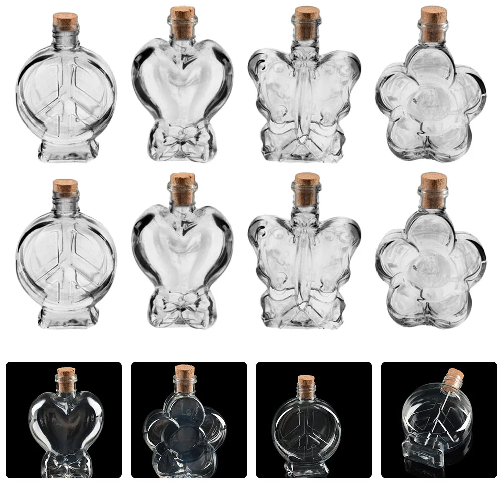 

Bottle Corkbottles Jars Glass Mini Fillablejar Wishing Sand Vials Tiny Clearorganizer Wish Lids Empty Container Message Vial