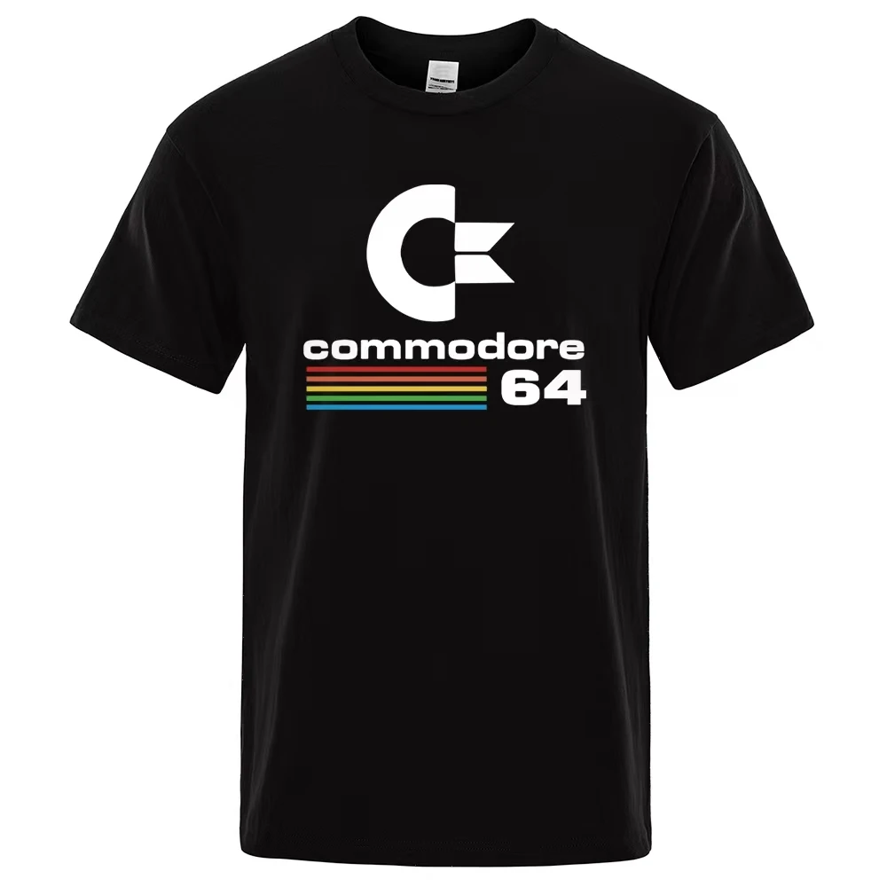 

Men T-shirts Summer Commodore 64 Print T Shirt High Quality Desigh Cotton Brand Clothing Casual Breathable T-Shirt Short Sleeve