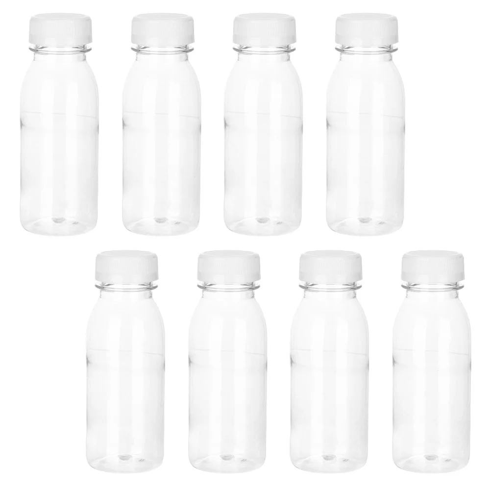 

8 Pcs Drink Bottle Plastic Terrarium Multipurpose Storage Bottles Fruit Juice Cups The Pet Child Simple Milk Tea Coffee