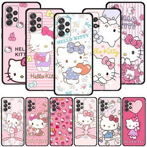 Phone Case For Samsung Galaxy A51 A12 A71 A41 A31 A21s A13 A03 A02s A02 A22 A32 4G/5G A52 A52s A72 Coque Pink Hello Kitty