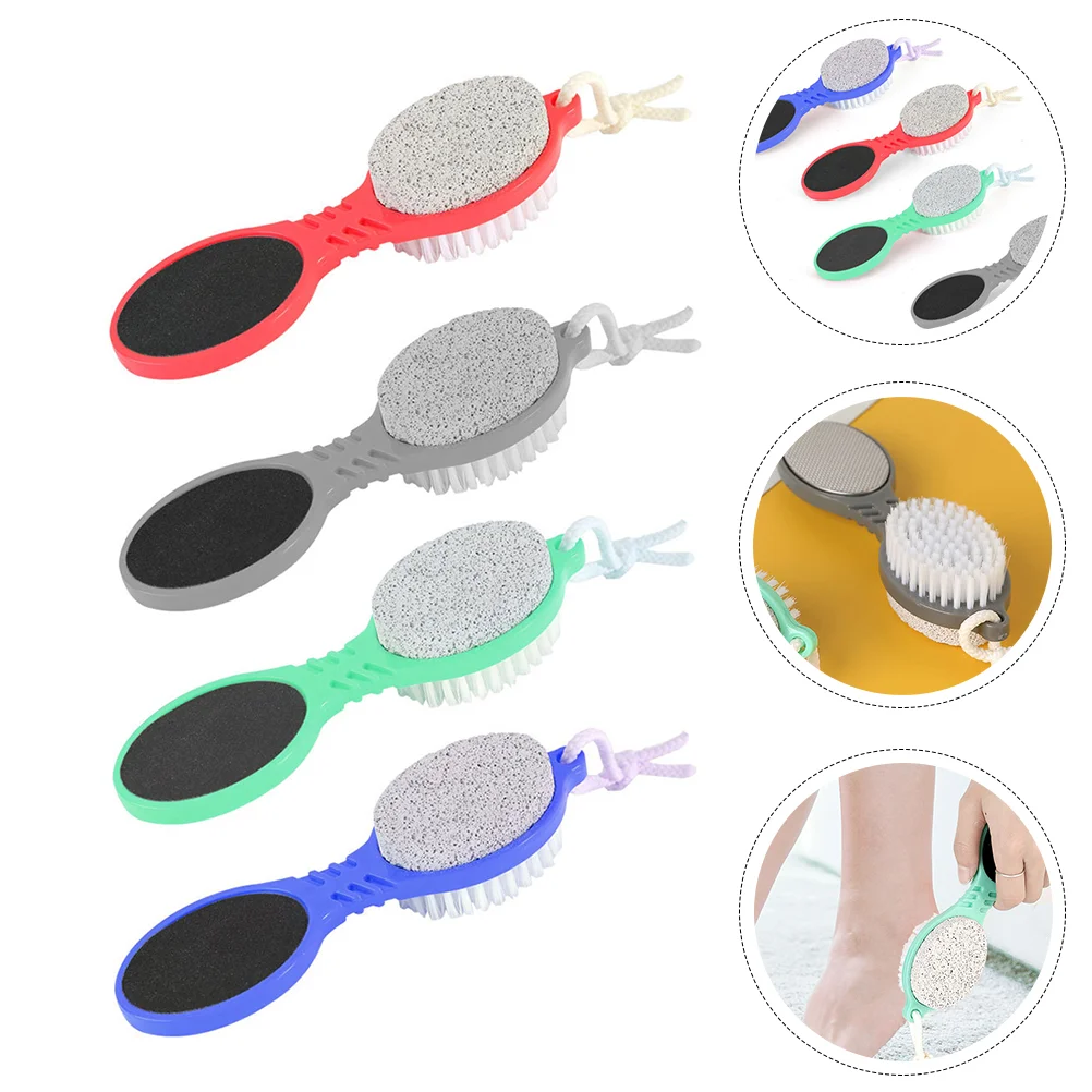 

4pcs Scrubber File Callus Remover Double Sided Pedicure Tools Care Hard Skin Polishing Stone