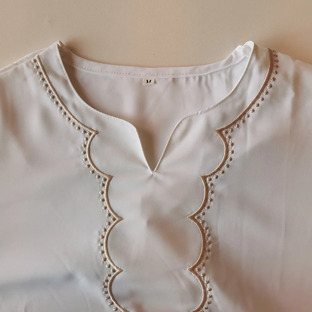 Men's Clothing Kaftan Dress Abaya Long Islamic Color Block Patchwork Djellaba Man Fashion Ethnic Style Men's Arabic Dress