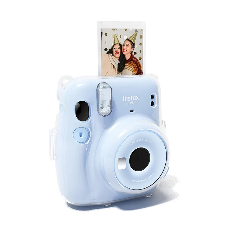 Прозрачный чехол для фотоаппарата Polaroid Instax Mini11 хранения с кристаллами ремешок