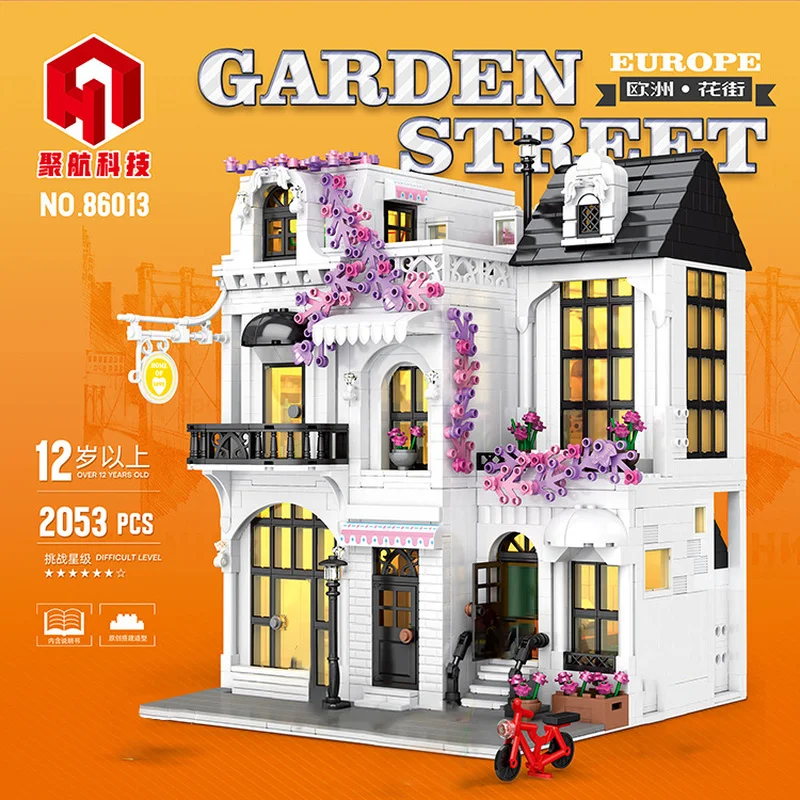 Креативный Европейский сад цветок улица вид города модель дома строительные