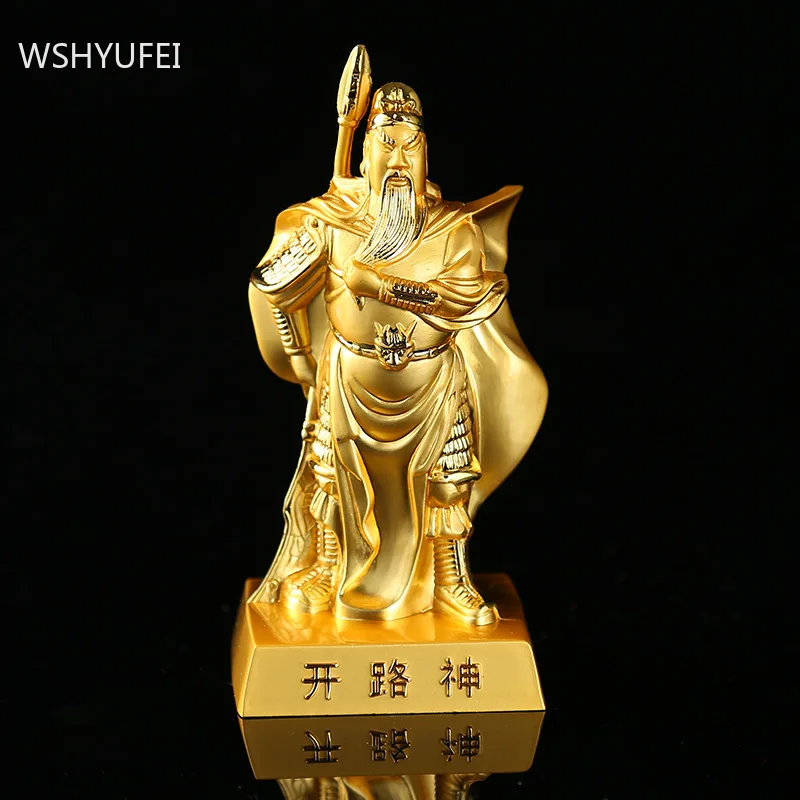 

Китайская Скульптура Guan Yu, металлические украшения, фэн-шуй, украшения для автомобиля, аксессуары для дома, гостиной, рабочего стола, подарки