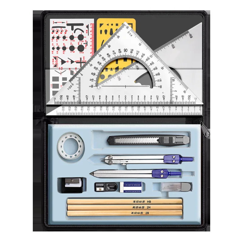 Набор инструментов для рисования строительной техники компас профессиональная
